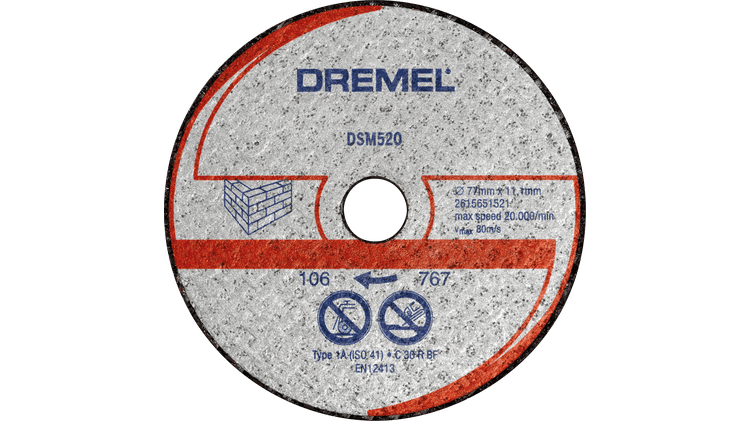 DREMEL Отрезной диск по бетону DSM520, 2 шт DREMEL 2615S520JB