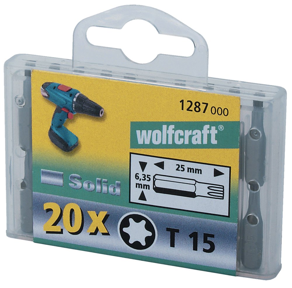 Wolfcraft 1286000 Набор 20 бит T 10