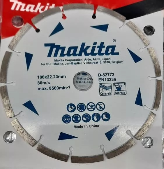 MAKITA Алмазный диск сегментированный по бетону/мрамору 180х22,23 MAKITA D-52772