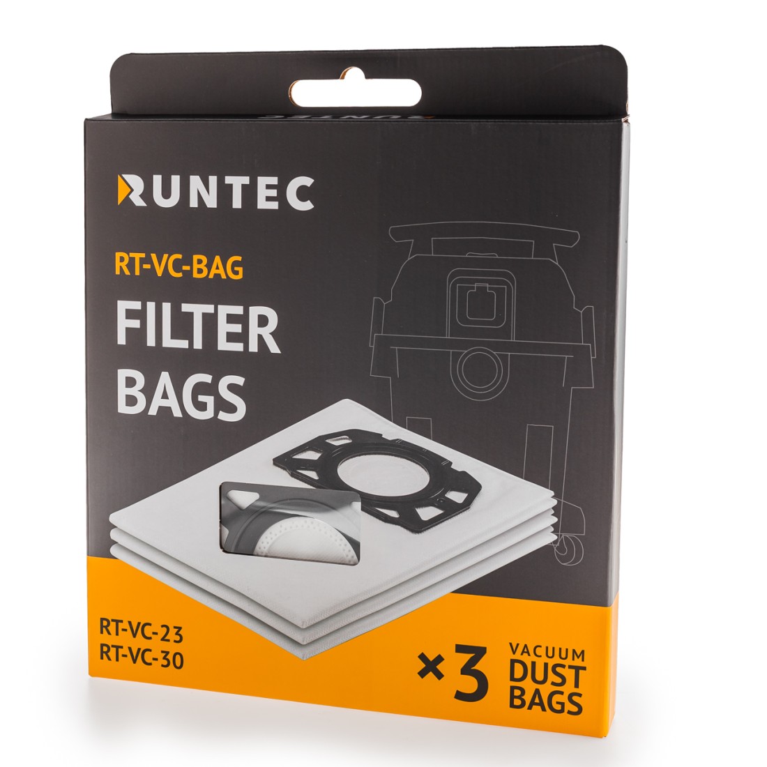 Runtec Мешки из нетканого материала 3шт. Runtec RT-VC-BAG