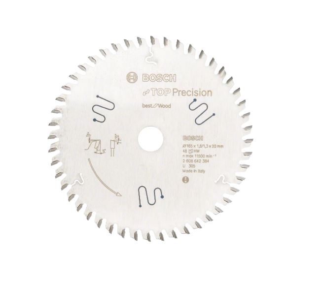 BOSCH Диск пильный Freud для циркулярок 165-20 Top Precision Best for Wood 48зуб. BOSCH 2608642384