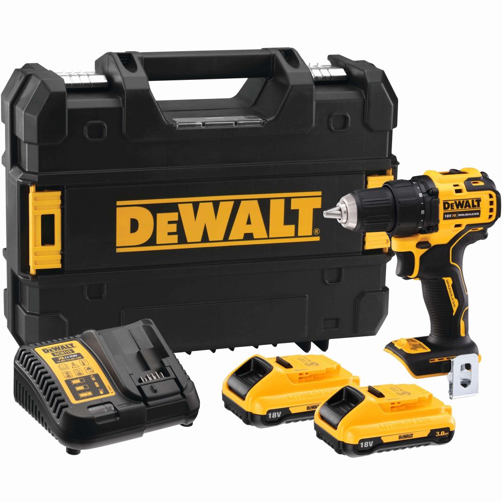 DEWALT Шуруповерт аккум. в чем. TSTAK (18V, 2*3.0Ah, 65 Нм, 2 скор, BL-motor) DEWALT DCD708L2T