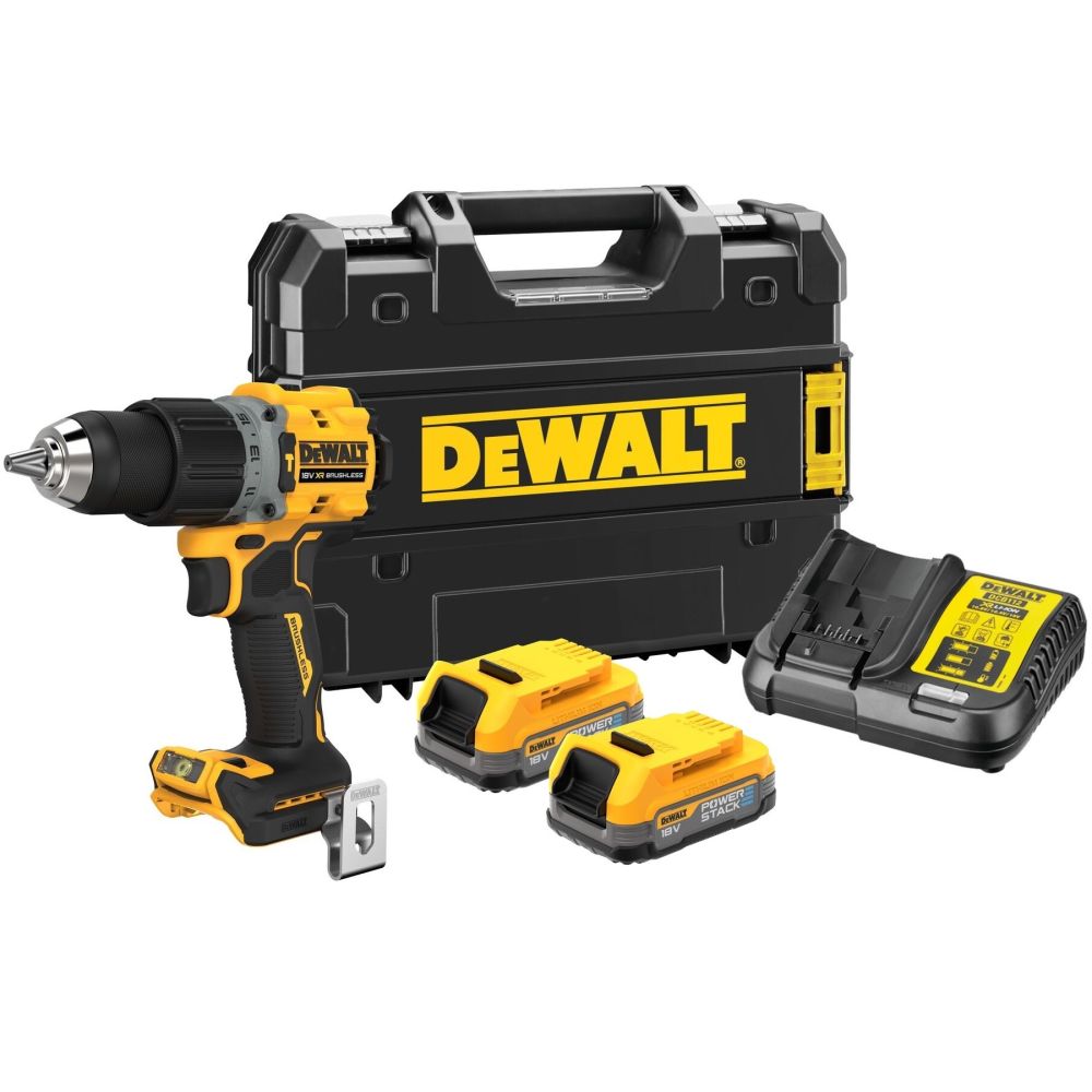 DEWALT Дрель-шуруповерт ударная 18 В XR 2 АКБ Li-Ion 1.7 Ач ЗУ DEWALT DCD805E2T