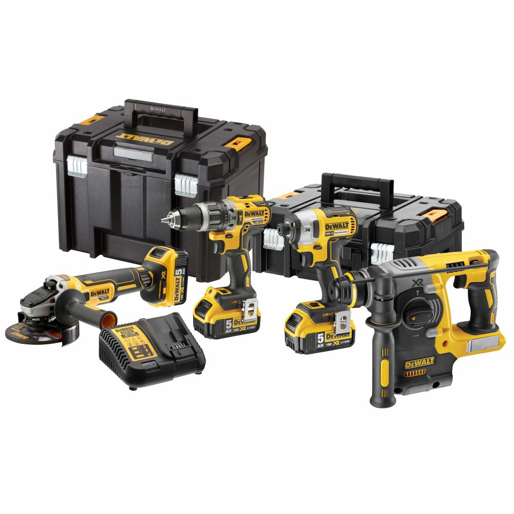 DEWALT Набор Набор DCD796 +DCF887 + DCK283 + DCG405 +DCS565N, 3*5.0Ah DEWALT DCK422P3T