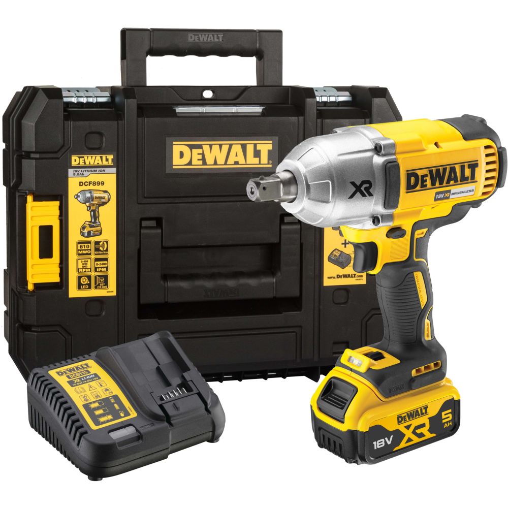 DEWALT Гайковерт аккум. в TSTAK II (18V, 1*5.0Ah, 950 Нм, 1/2