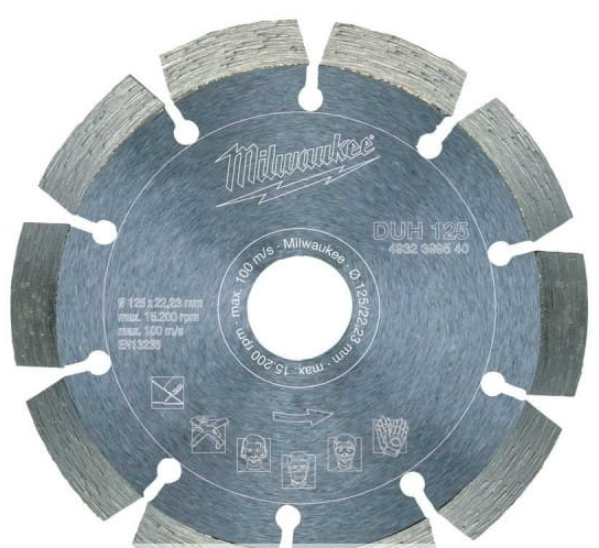 MILWAUKEE Алмазный диск DUH 125 мм (бетон / камень) MILWAUKEE 4932399540