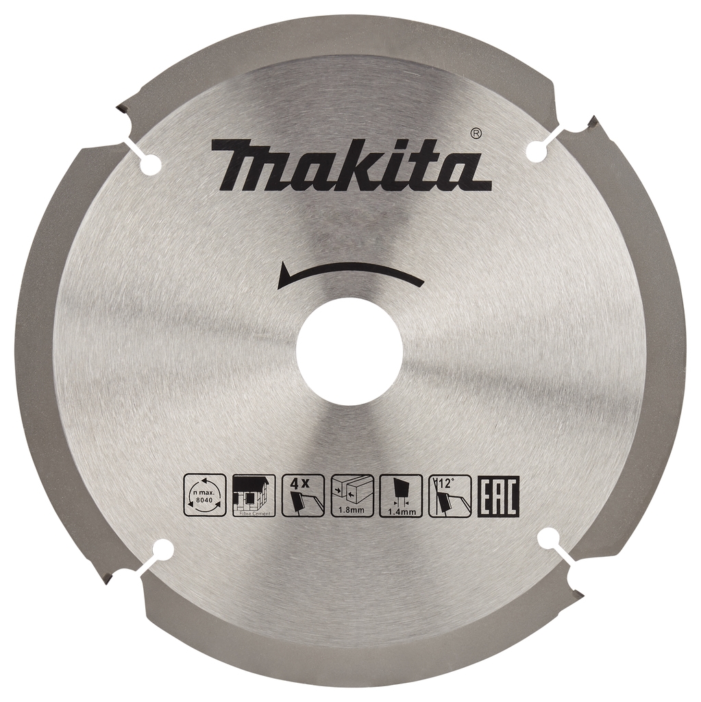 MAKITA Пильный диск для цементноволокнистых плит, 185x30x2.3/1.6x4T MAKITA B-49264
