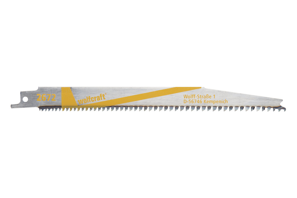 Wolfcraft Комплект пилок для сабельной ножовки 2шт HCS Wolfcraft 2672000