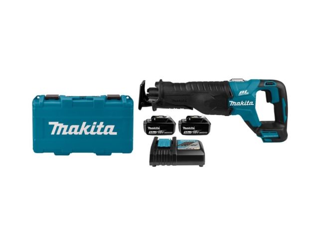 MAKITA Сабельная пила DJR187RT аккумуляторная (18V / 1*5,0 Ah / Кейс) MAKITA DJR187RT