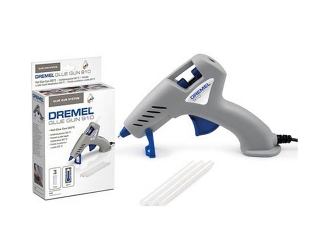 DREMEL Клеевой пистолет Glue Gun (910) (3 стержня 7мм 165С) DREMEL F0130910JC