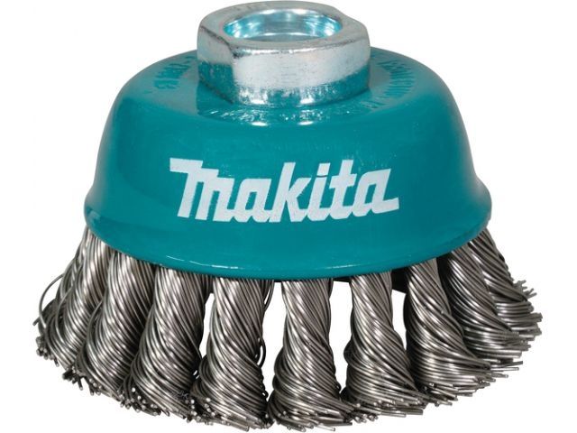 MAKITA Щетка проволочная чашечная (d75 мм, толщ. проволоки 0.5 мм, пучки, нержавейка, M14х2) MAKITA D-77497