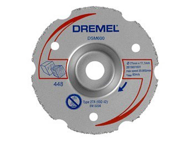 DREMEL Круг отрезной 77х11,1 мм для резки заподлицо DSM 600 DREMEL 2615S600JA