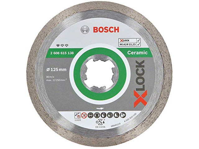 BOSCH Алмазный круг X-LOCK 125x1.6x22.23мм Standard for Ceramic BOSCH 2608615138