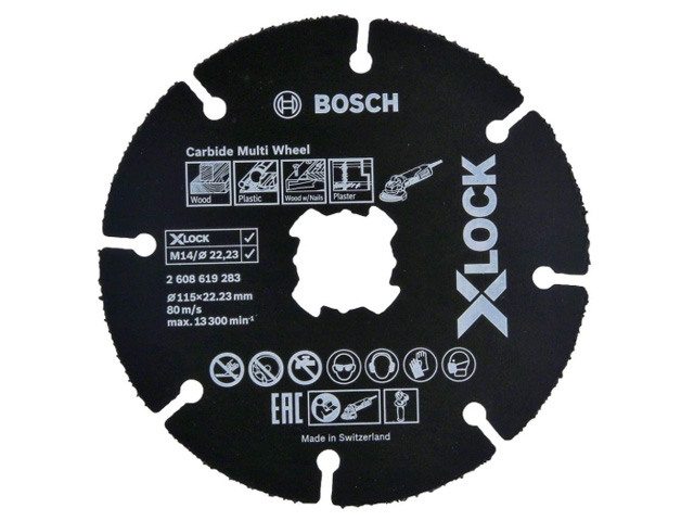 BOSCH Круг отрезной 115х1.0x22.2 мм для дерева X-LOCK Carbide Multi Wheel (подходит для всех типов УШМ) BOSCH 2608619283