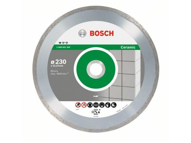 BOSCH Алмазный круг 125х22 мм по керамике сплошн. STANDARD FOR CERAMIC  (сухая резка) BOSCH 2608603232