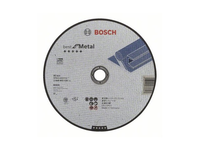 BOSCH отрезной круг 230x2,5 Best for Metal прямой BOSCH 2608603530