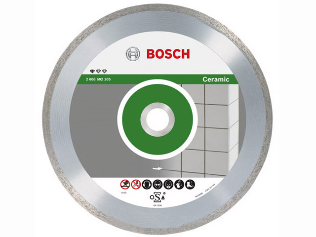 BOSCH Алмазный круг 115х22 мм по керамике сплошн. STANDARD FOR CERAMIC (сухая резка) BOSCH 2608602201