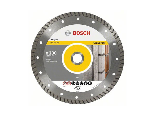 BOSCH Алмазный круг 230-22,23 Professional for Universal Turbo BOSCH 2608602397