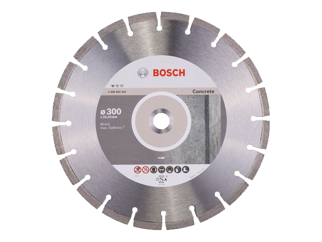 BOSCH Алмазный круг 300х22 мм по бетону сегмент. STANDARD FOR CONCRETE (сухая резка) BOSCH 2608602542