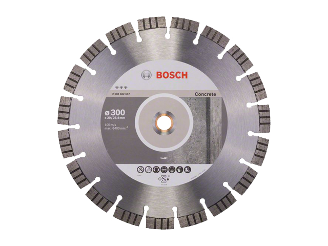 BOSCH Алмазный круг 300-20/25,4 Best for Concrete BOSCH 2608602657